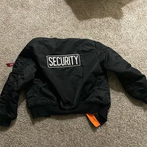 XLT alpha industries MA-1 security!!! RARE